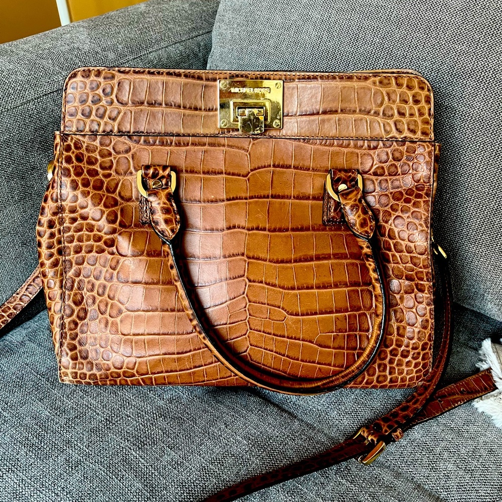 MK Large Astrid Croc Bag